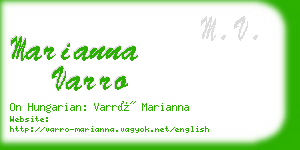 marianna varro business card