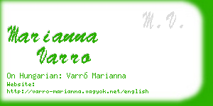 marianna varro business card